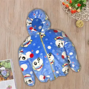 02 - Fleece Hooded Zipper Jacket - HBB