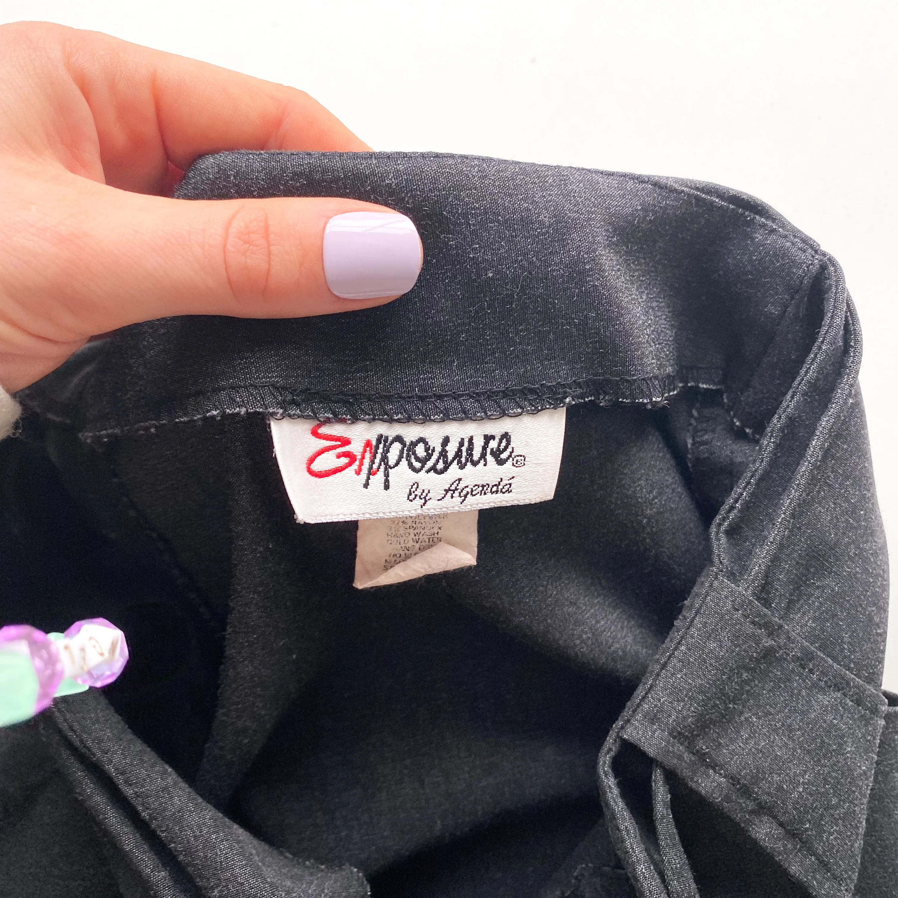 90's drawstring stretch trousers - medium