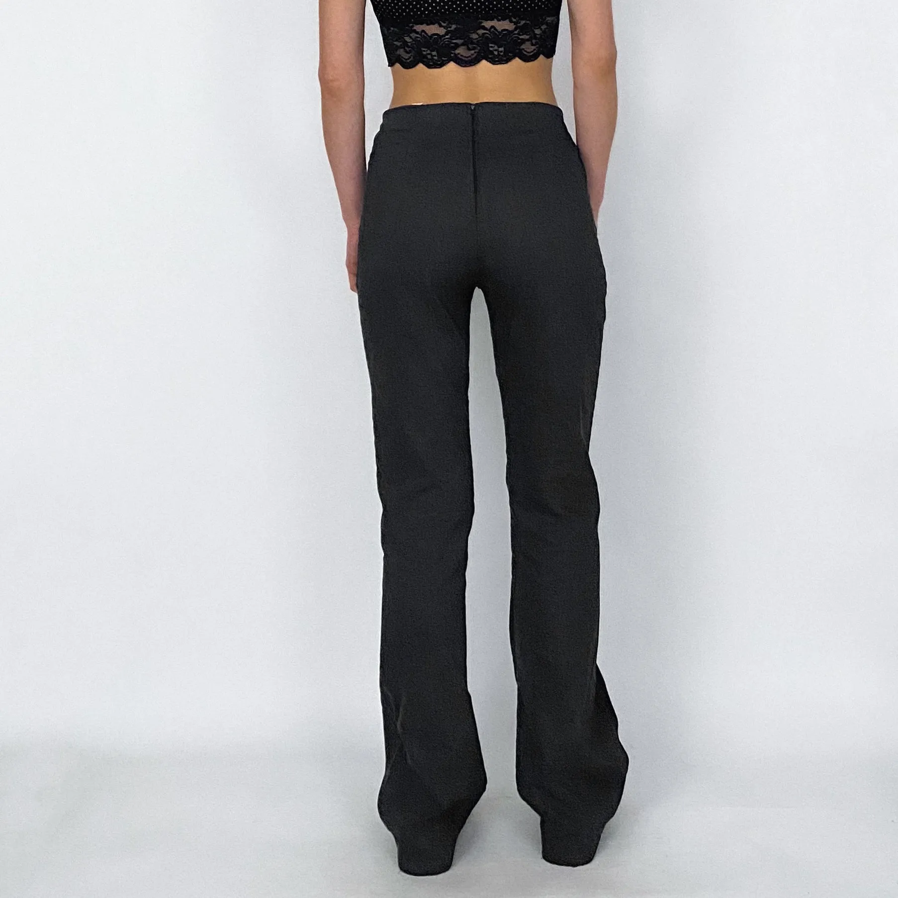 90's drawstring stretch trousers - medium