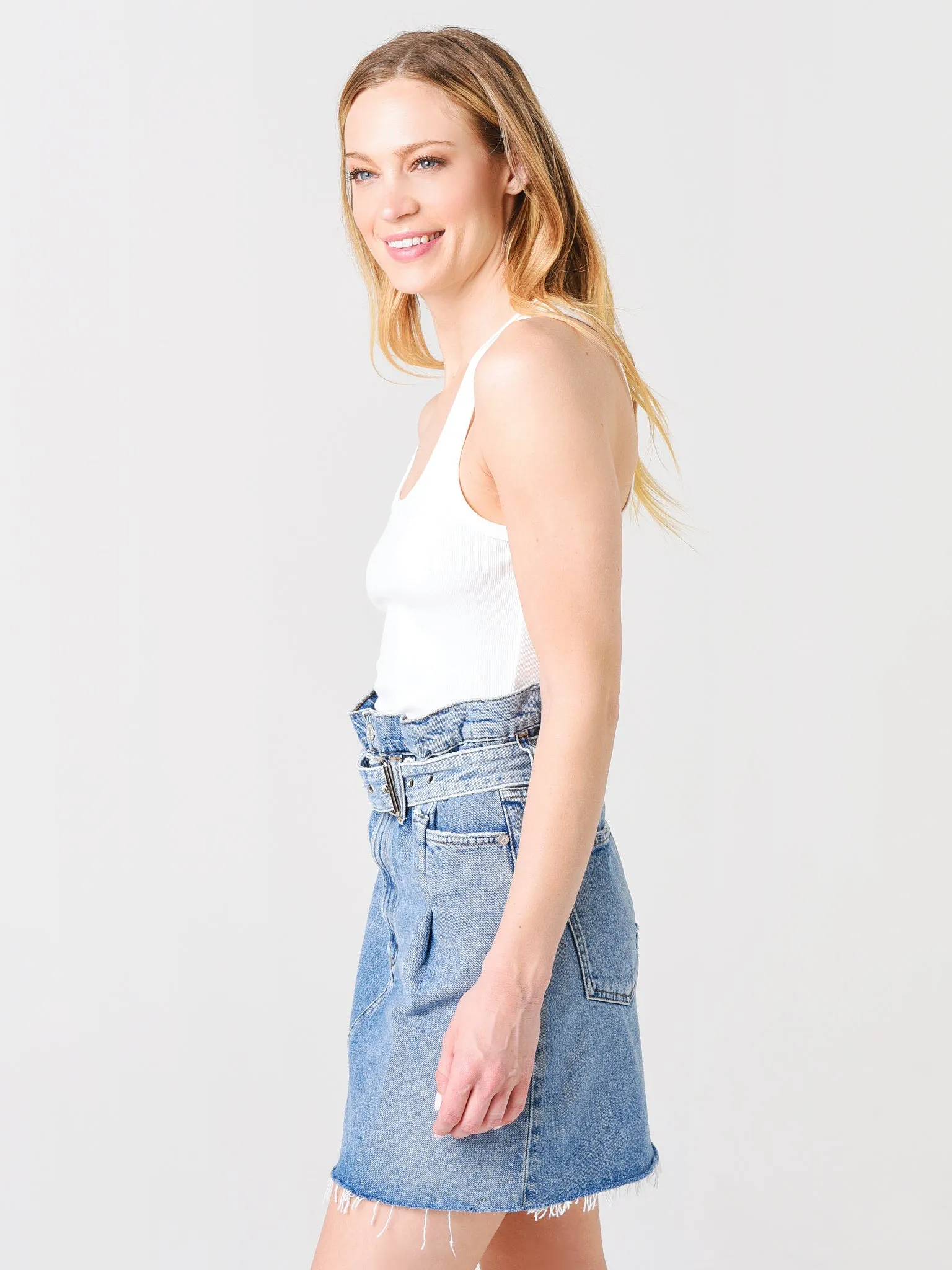Agolde Women's Rib Tank Bodysuit