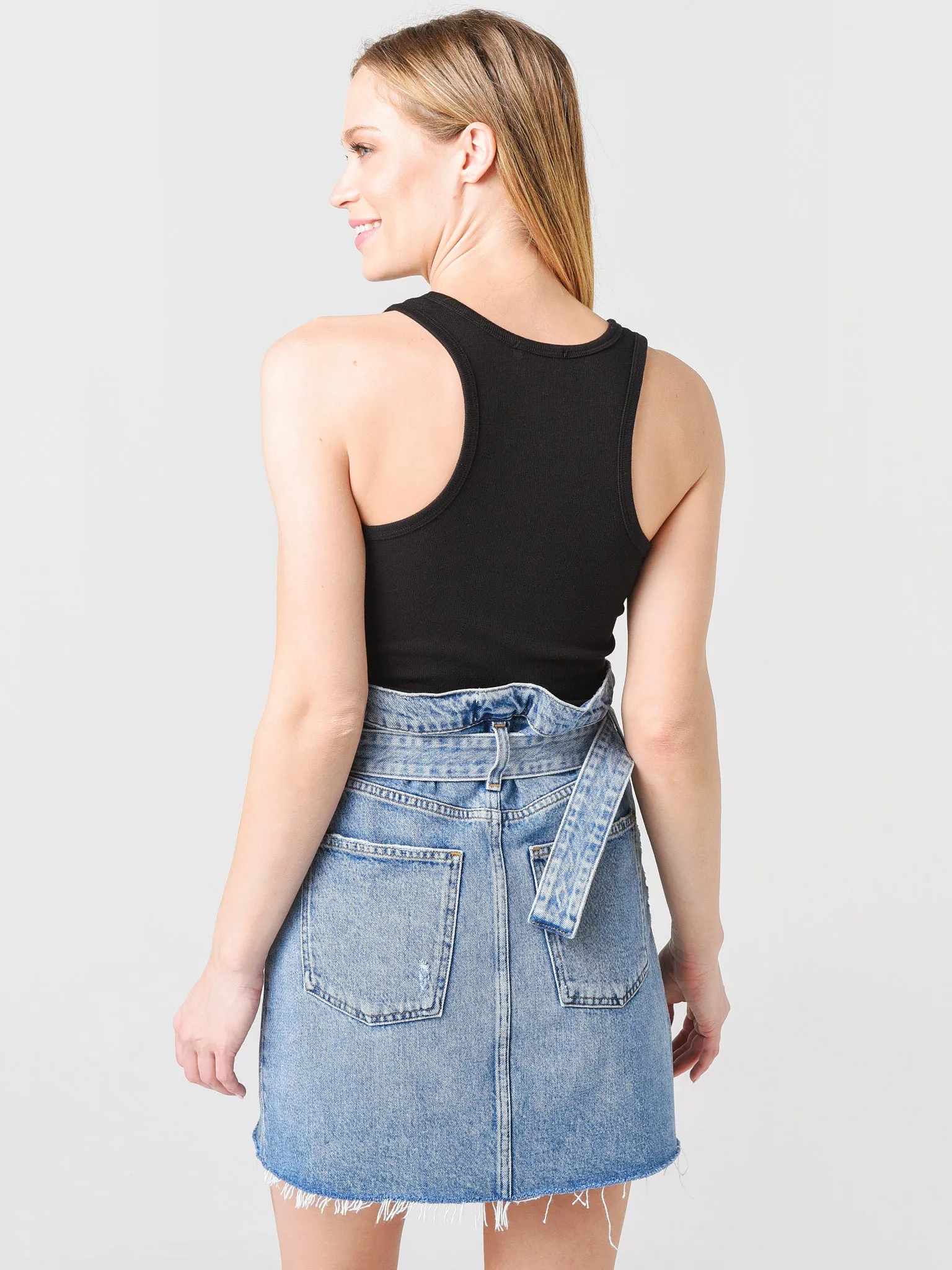 Agolde Women's Rib Tank Bodysuit