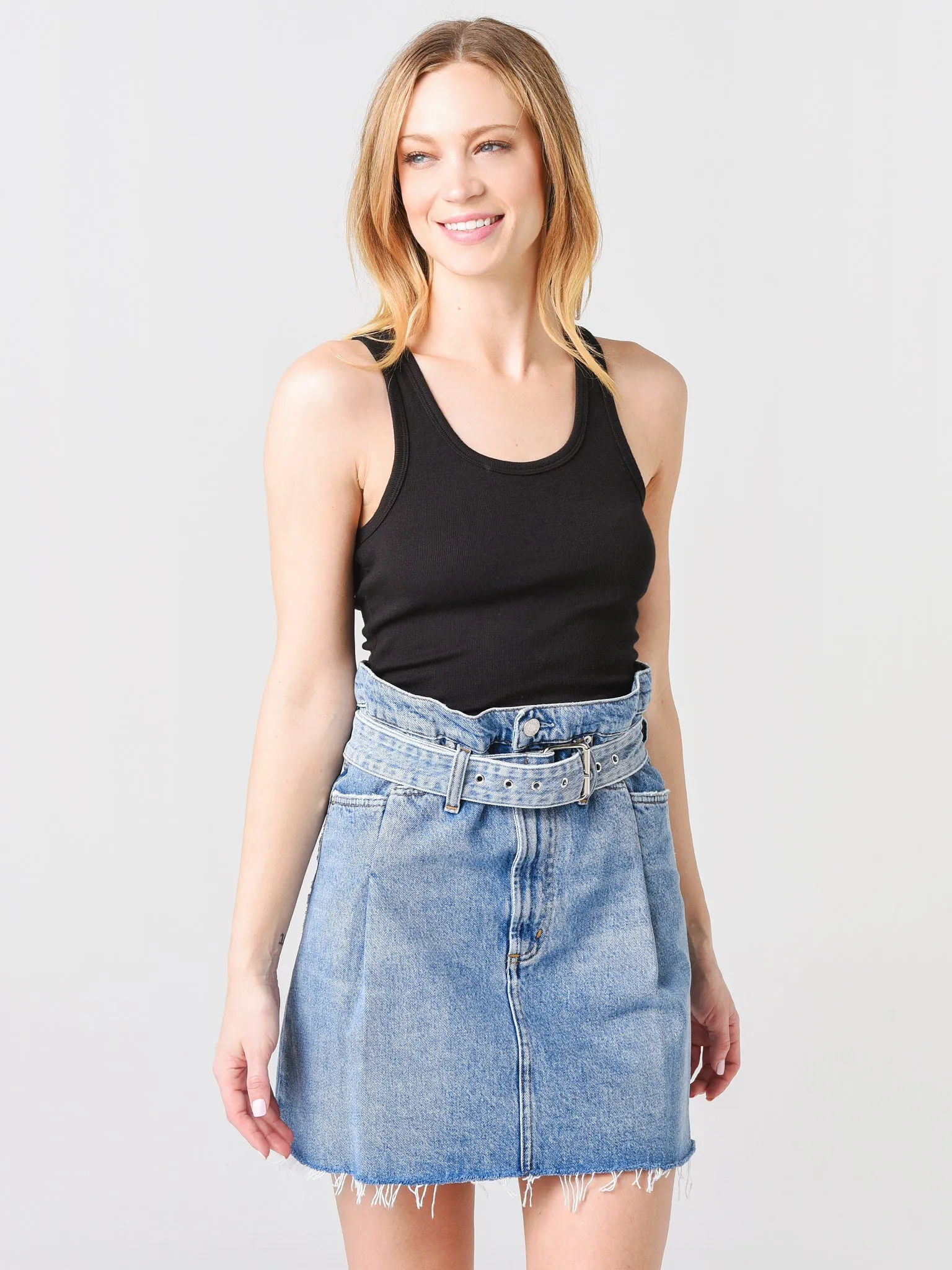 Agolde Women's Rib Tank Bodysuit