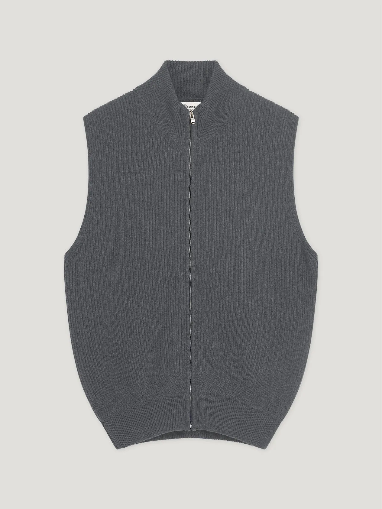 Anthracite Cashmere Driving Gilet
