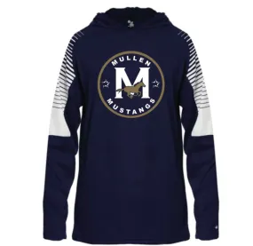 BADGER LINEUP HOODIE NAVY/WHITE