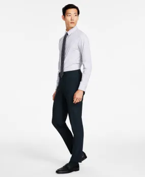Bar Iii Mens Slim fit Dress Pants 38 / 30 Green Solid