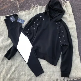 Black White GapFIT Leggings - Medium