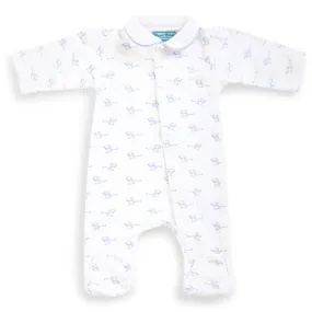 Blue Mouse Cotton Onesie