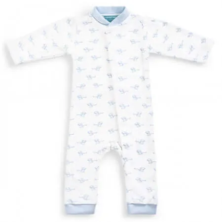 Blue Mouse Romper: Without feet