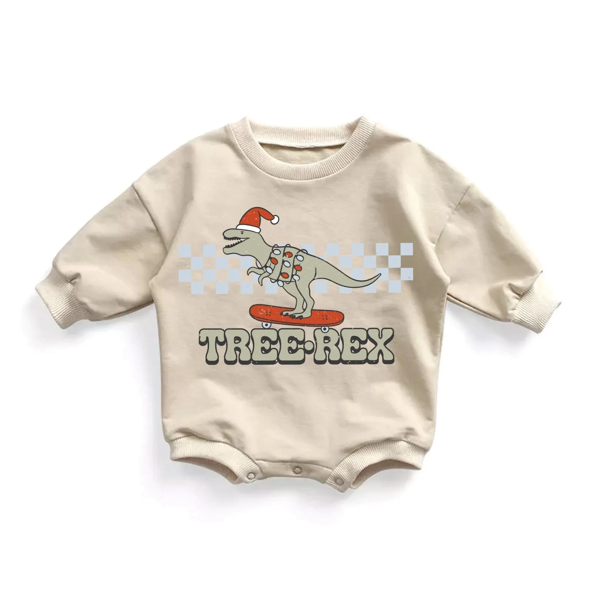 Boys Tree Rex Dino Retro Christmas Vintage Shirt