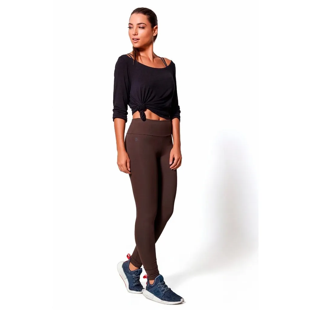 Brown Basic Legging