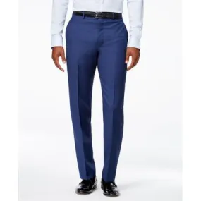 Calvin Klein Mens Slim fit Dress Pants Pants 38 / 30 Blue Solid