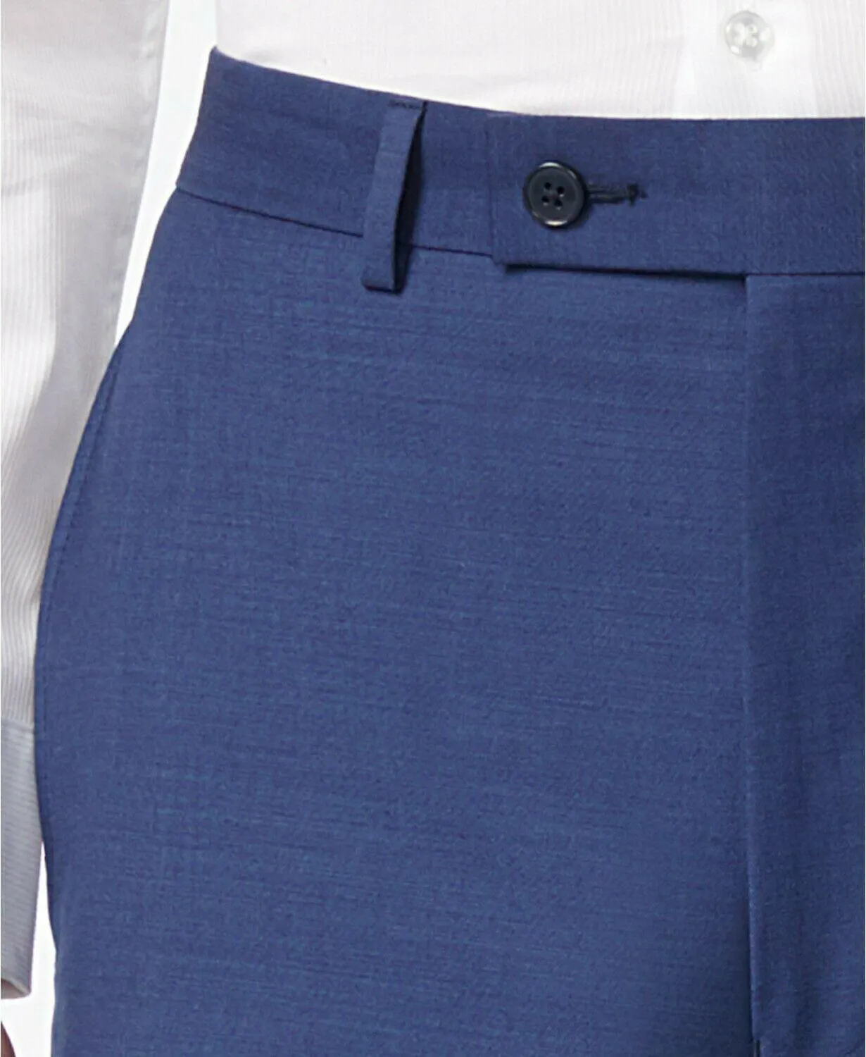 Calvin Klein Mens Slim fit Dress Pants Pants 38 / 30 Blue Solid