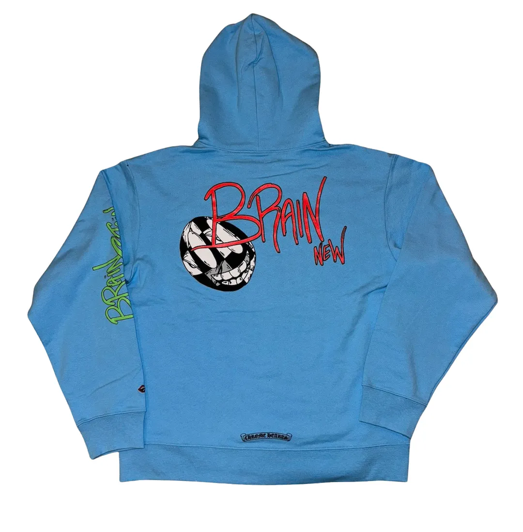Chrome Hearts "Matty Boy - Brain New " Hoodie Blue