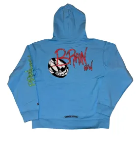 Chrome Hearts "Matty Boy - Brain New " Hoodie Blue