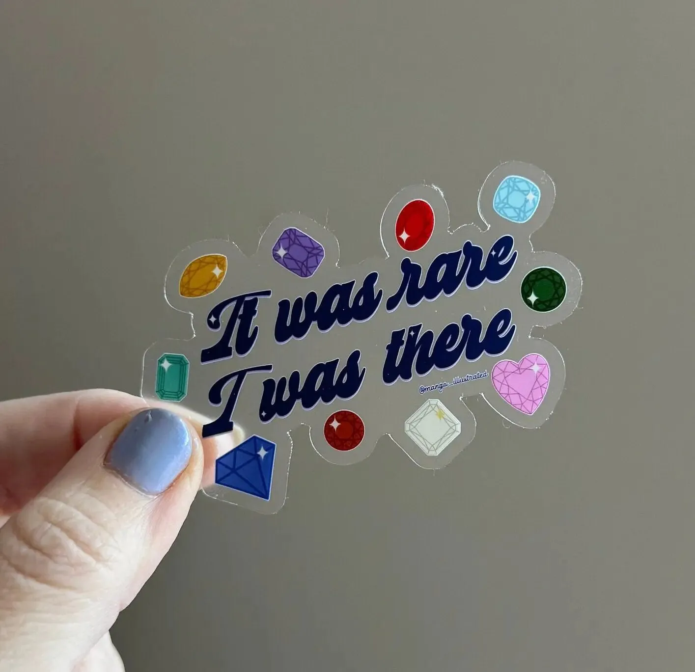 CLEAR It was rare I was there Eras tour memory sticker