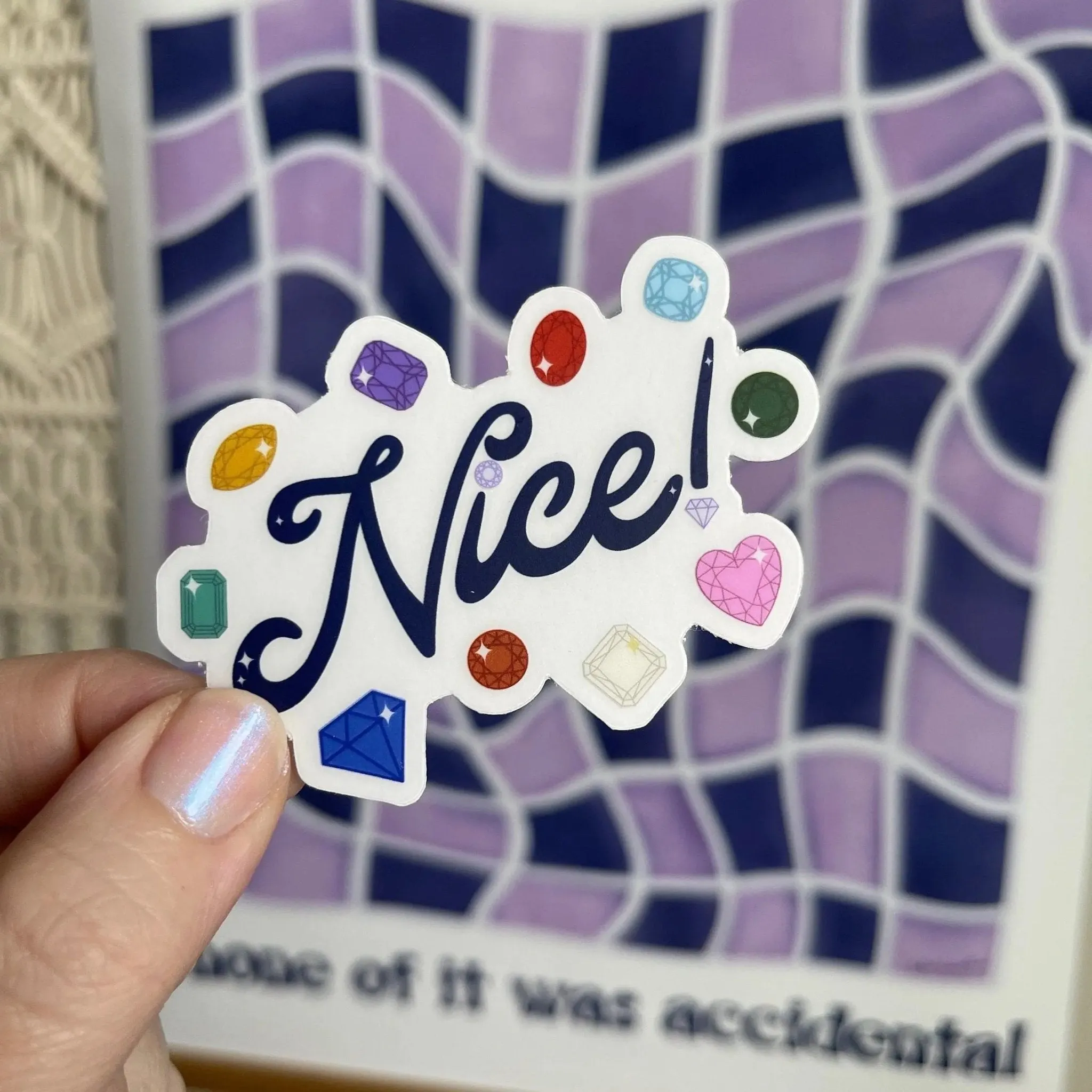 CLEAR NICE! Eras bejeweled sticker