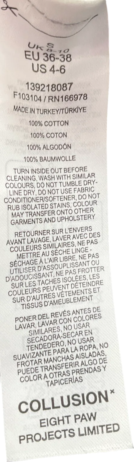 Collusion Blue Oversized Denim Shacket In Rinse Wash UK S