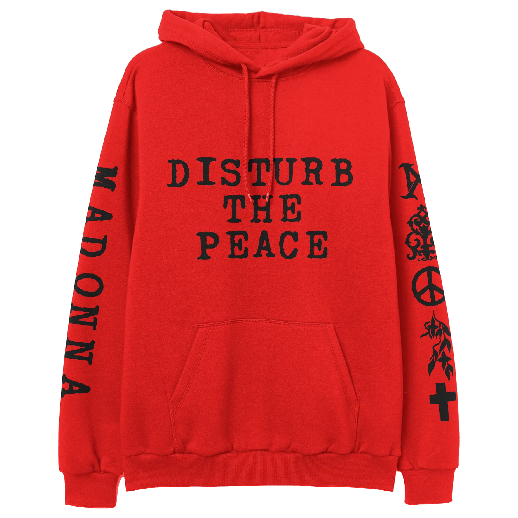 Disturbe The Peace Red Pullover Hoodie