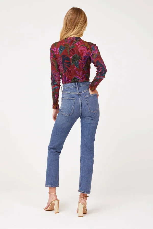 Dotted Forest Red Bodysuit