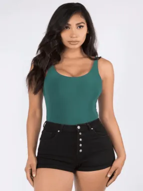 Double Layer Tank Thong Bodysuit
