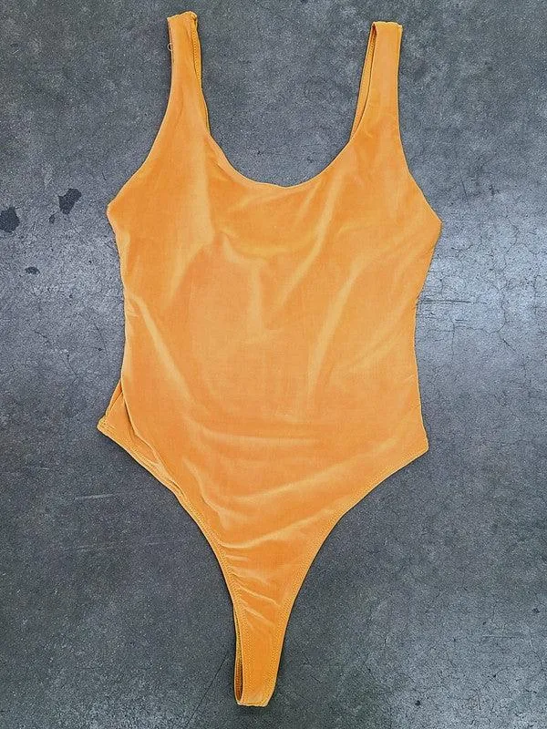 Double Layer Tank Thong Bodysuit