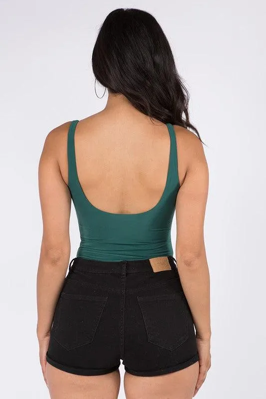 Double Layer Tank Thong Bodysuit