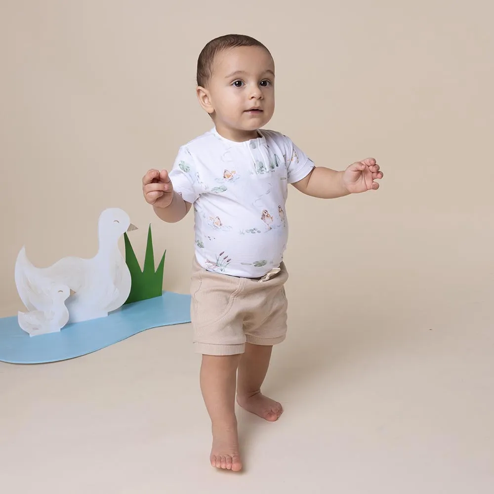 Duck Pond Short Sleeve Organic Bodysuit
