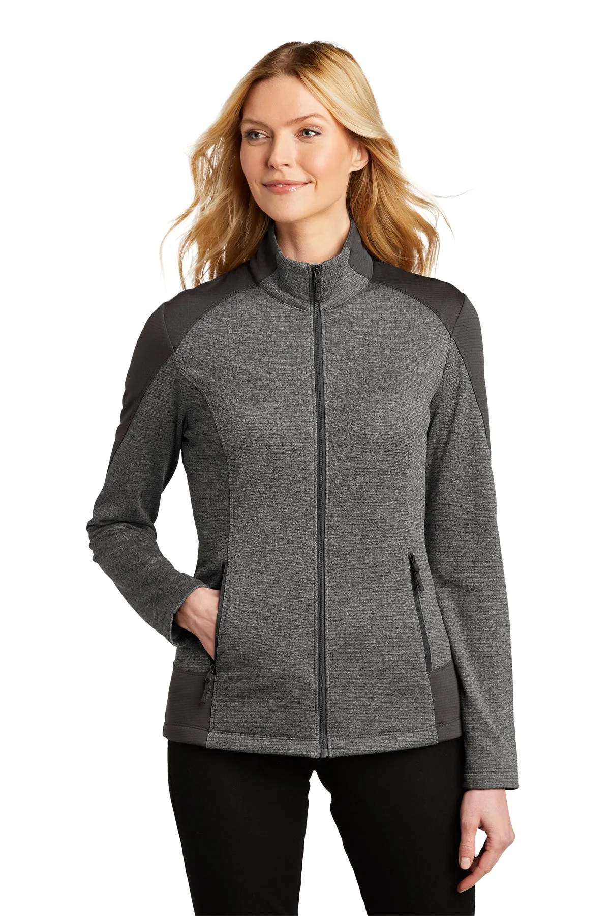 EMBROIDERED - L239 - Port Authority® Ladies Grid Fleece Jacket