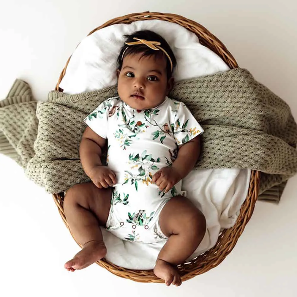 Eucalypt Short Sleeve Organic Bodysuit