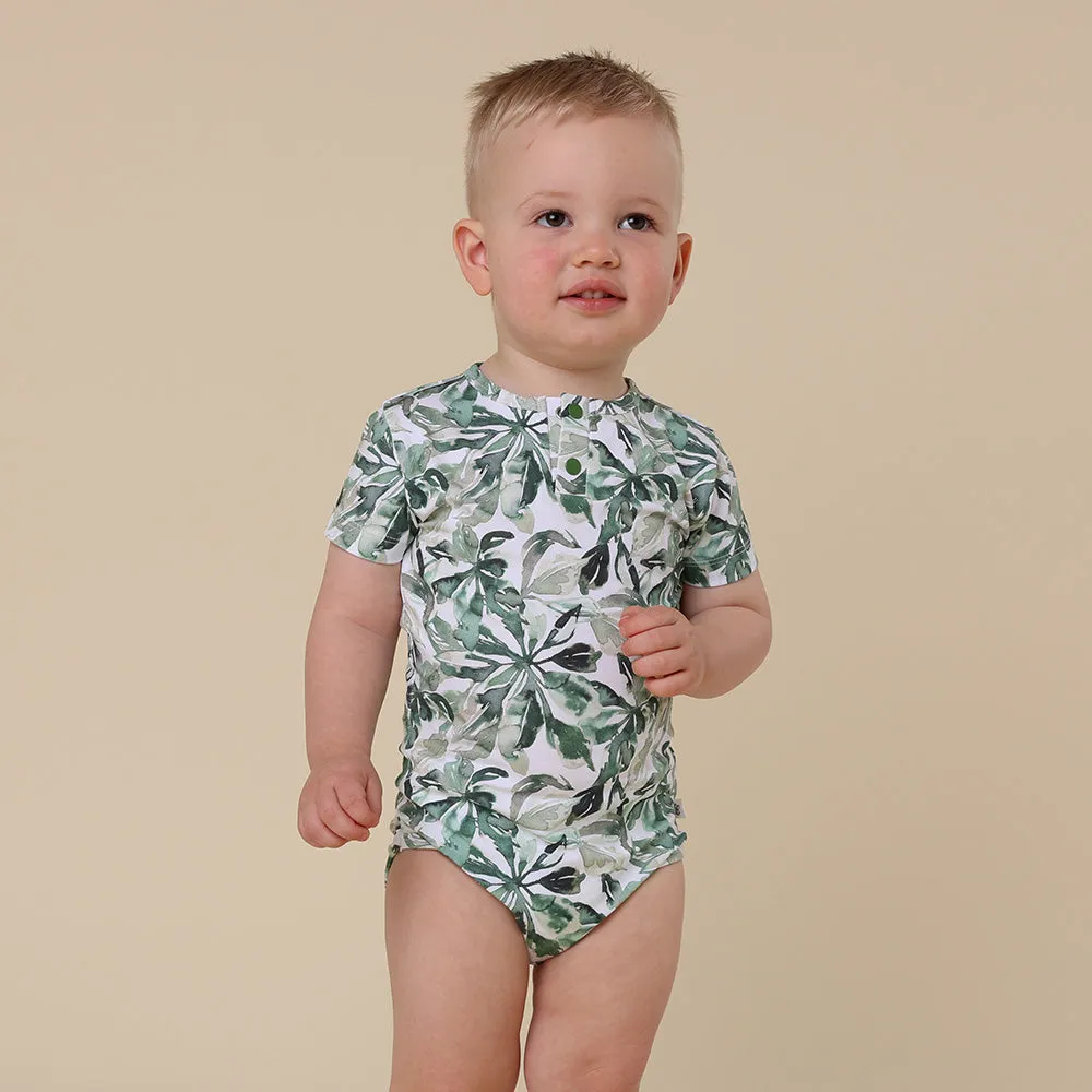 Evergreen Short Sleeve Organic Bodysuit