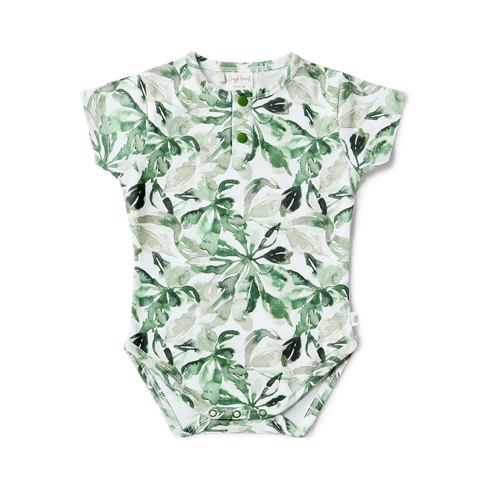 Evergreen Short Sleeve Organic Bodysuit