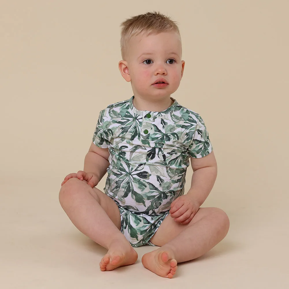 Evergreen Short Sleeve Organic Bodysuit