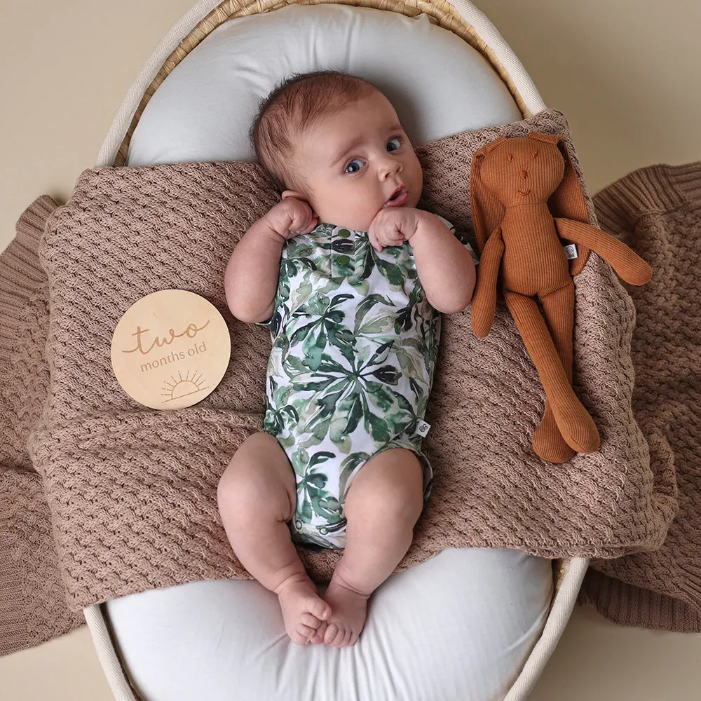 Evergreen Short Sleeve Organic Bodysuit