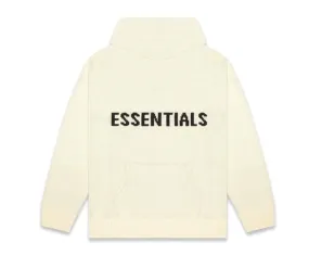 FEAR OF GOD ESSENTIALS "Knit" Hoodie Cream