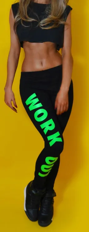 Female Fitness Leggings With Print