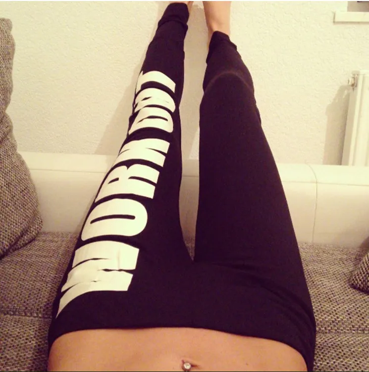 Female Fitness Leggings With Print