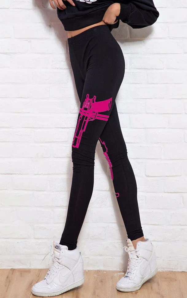 Female Fitness Leggings With Print