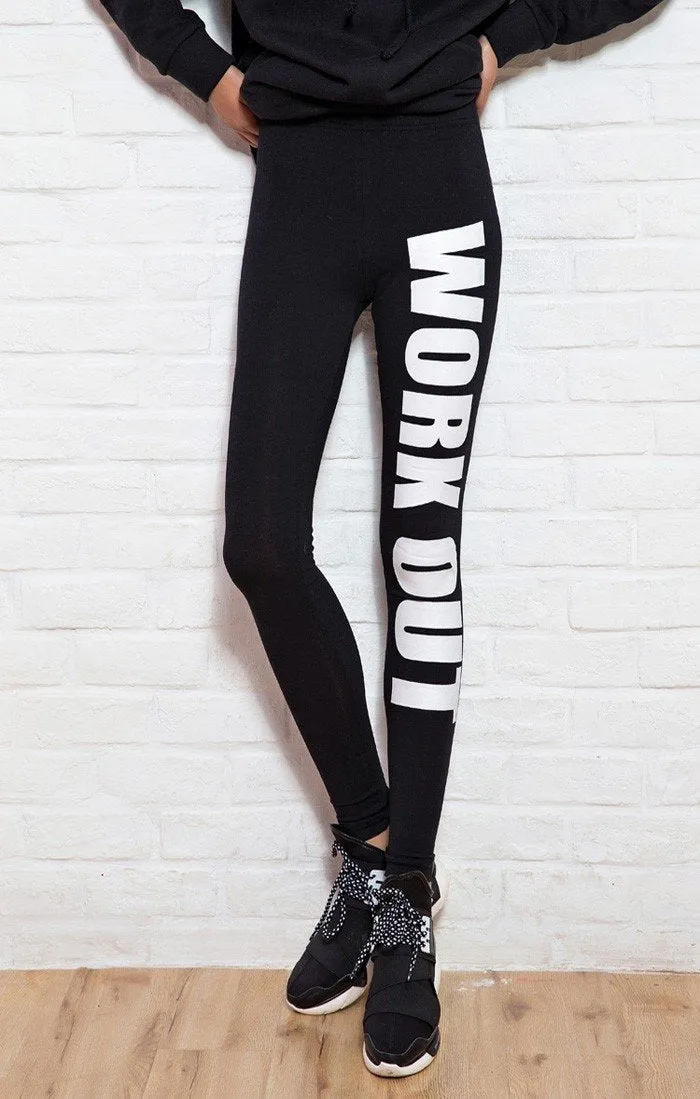 Female Fitness Leggings With Print