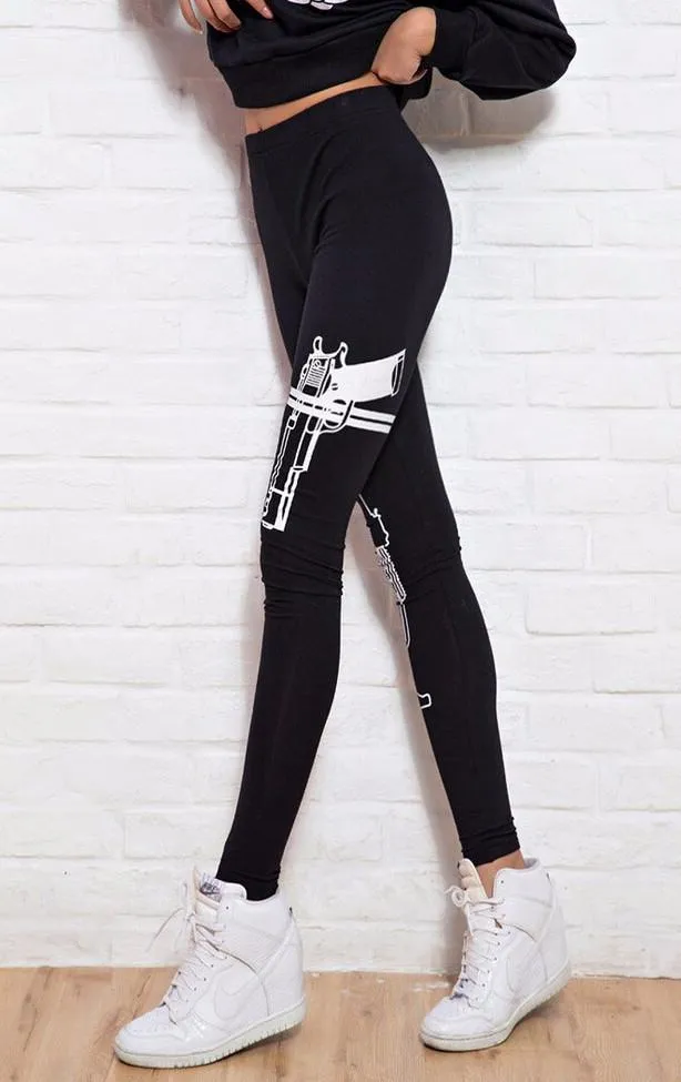 Female Fitness Leggings With Print