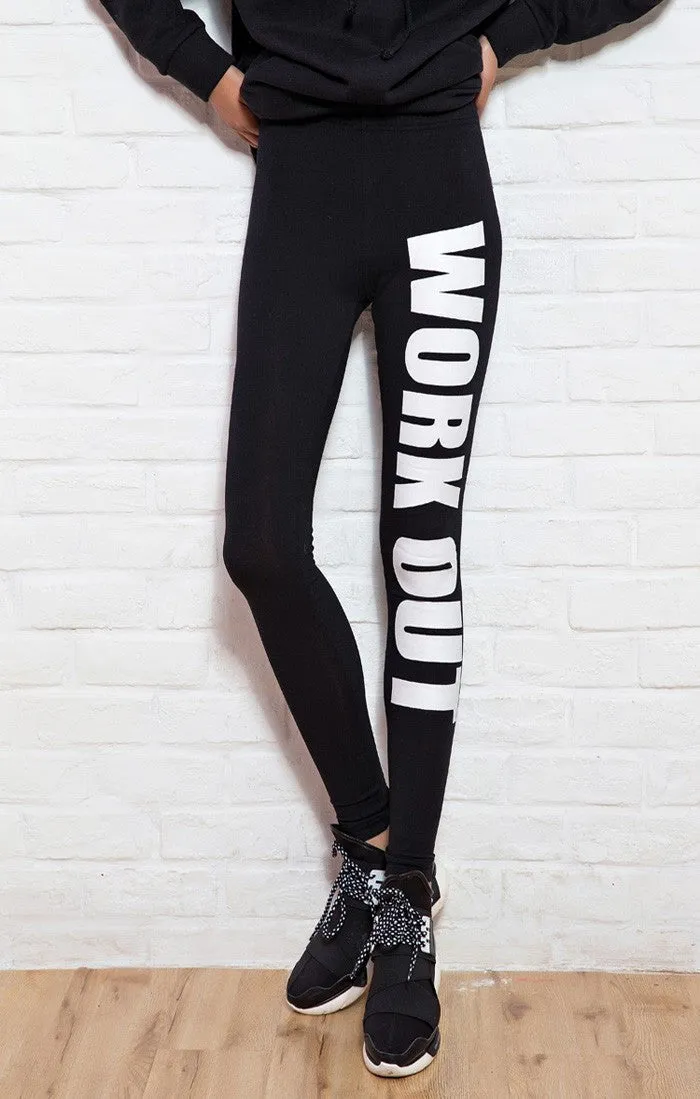 Female Fitness Leggings With Print