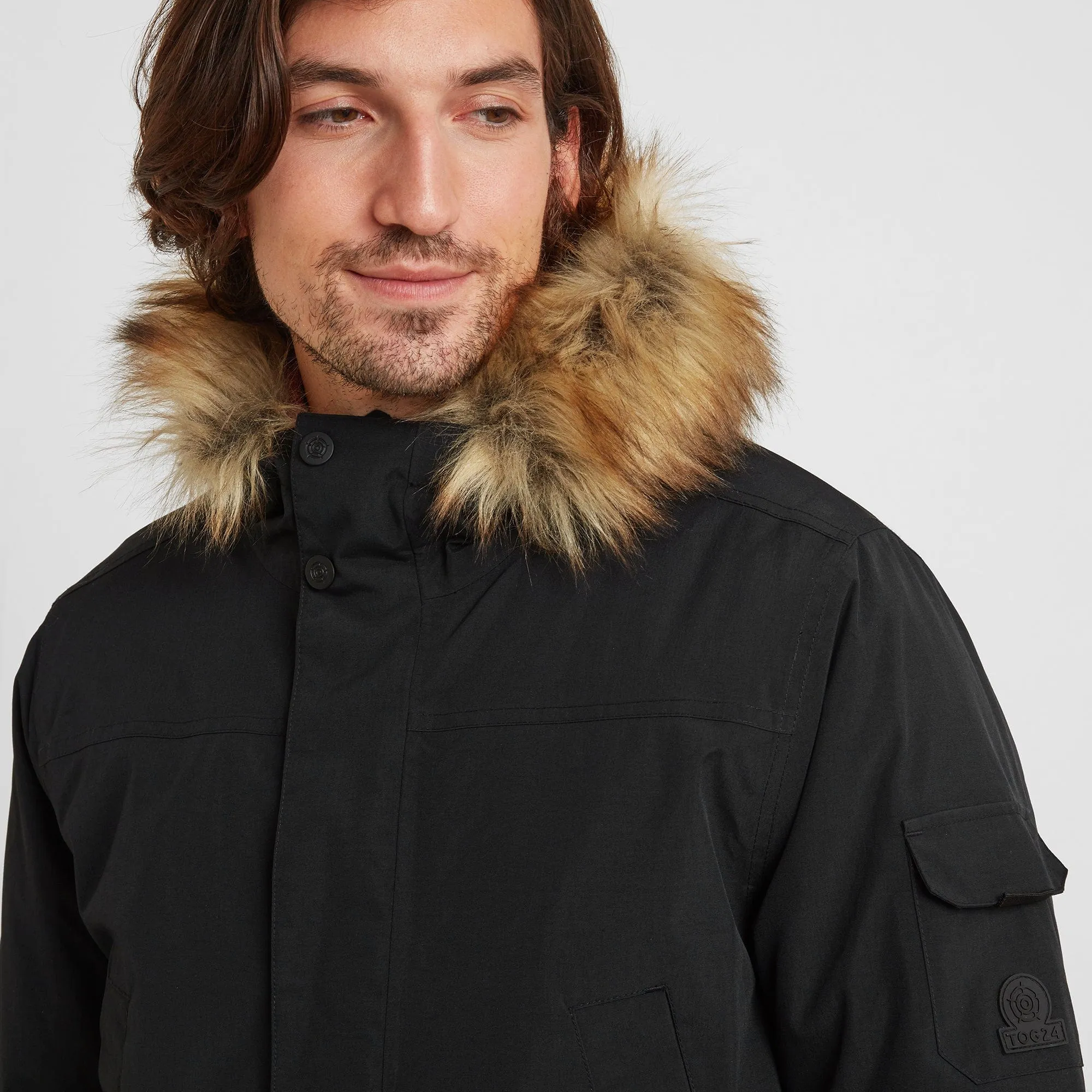 Garrick Mens Waterproof Parka - Black