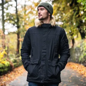 Garrick Mens Waterproof Parka - Black