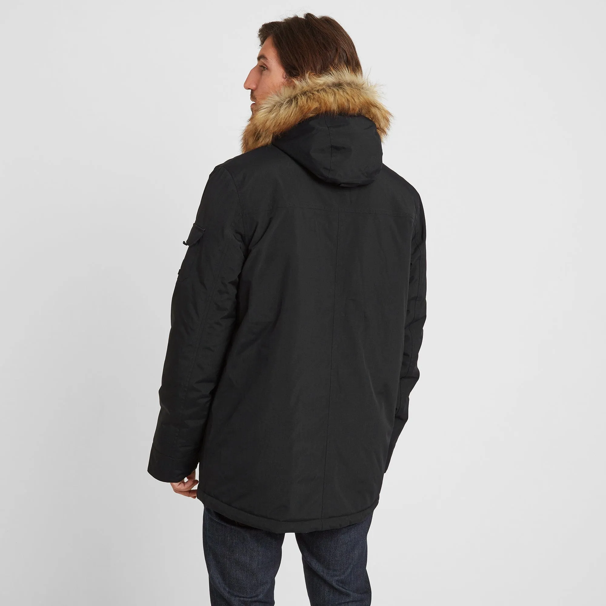 Garrick Mens Waterproof Parka - Black