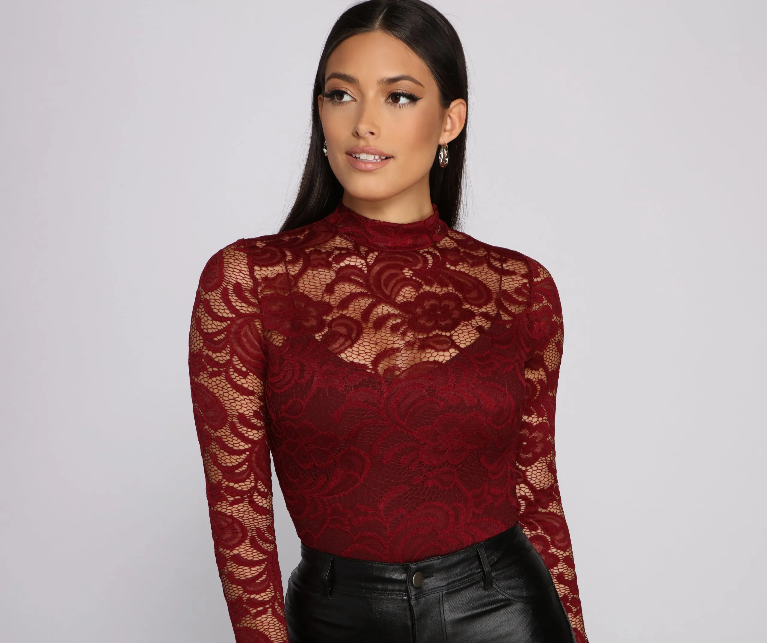 Glam It Up Lace Lattice Back Bodysuit