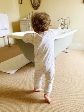 Grey Mouse Romper: Without feet