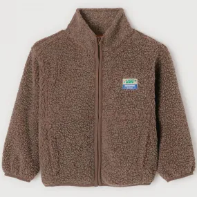 Hoktown Kid's Fleece Jacket in Melange Candied Chestnut by American Vintage