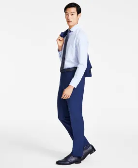 Hugo Boss Mens Modern fit Dress Pants 34 / 32 Blue Solid
