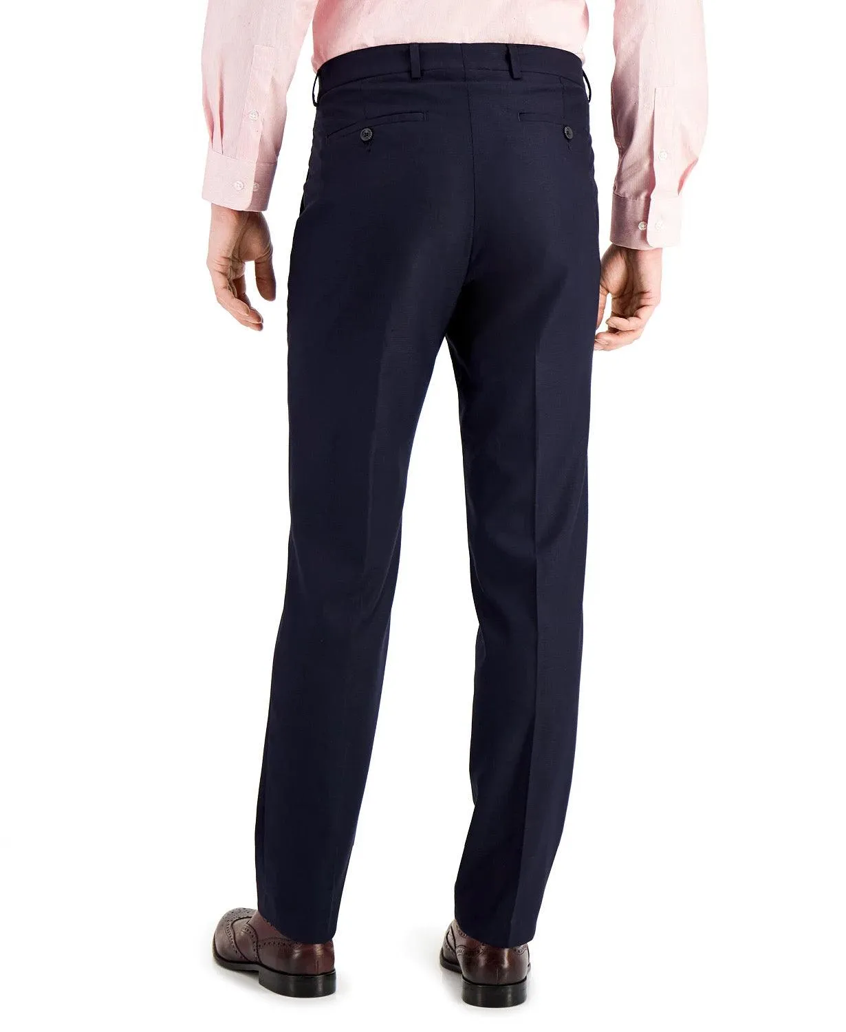 Kenneth Cole Reaction Mens Slim fit Dress Pants 34 / 30 Navy Blue