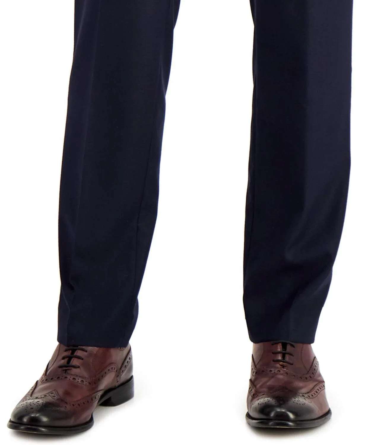 Kenneth Cole Reaction Mens Slim fit Dress Pants 34 / 30 Navy Blue
