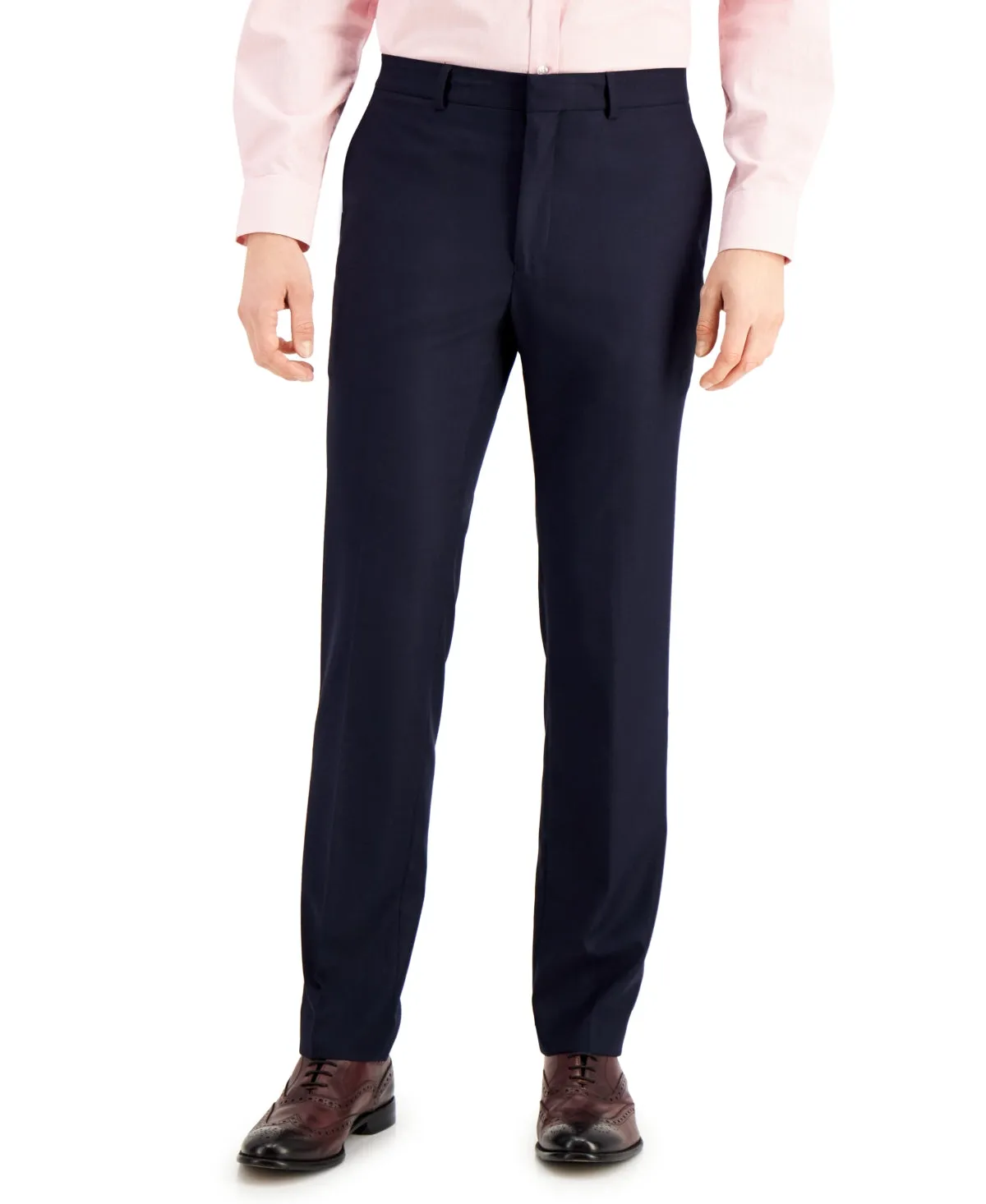 Kenneth Cole Reaction Mens Slim fit Dress Pants 38 / 32 Blue Solid